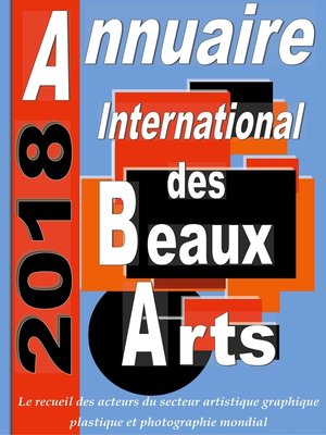 cover image of Annuaire international des Beaux Arts 2018